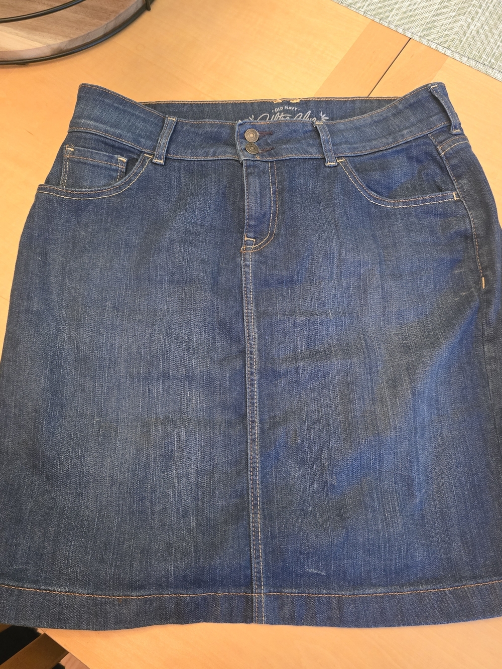 Old Navy Dark Blue Denim Skirt - Classic Women's Jean Skirt